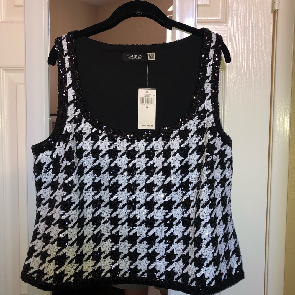 NWT Ralph Lauren sequined tank